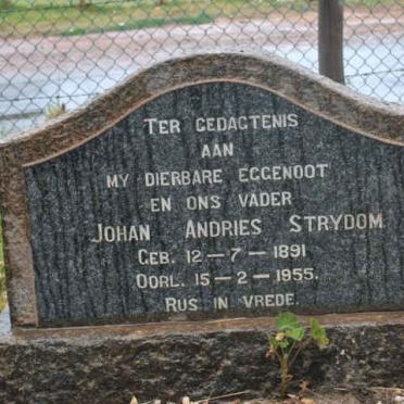 STRYDOM Johan Andries 1891-1955