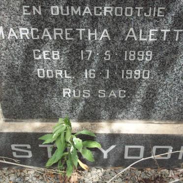 STRYDOM Margaretha Aletta 1899-1990
