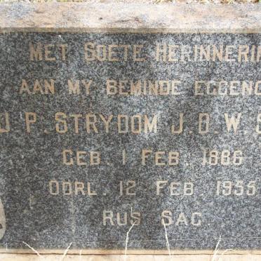 STRYDOM J.P. 1886-1955