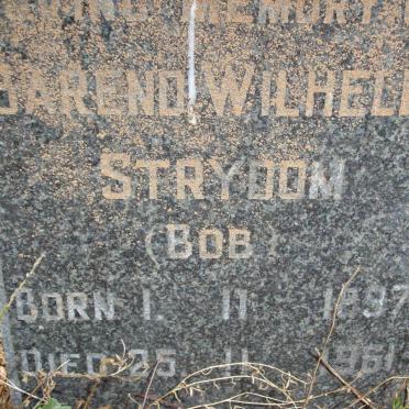 STRYDOM Barend Wilhelm 1897-1961