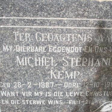 KEMP Michiel Stephanus 1887-1960