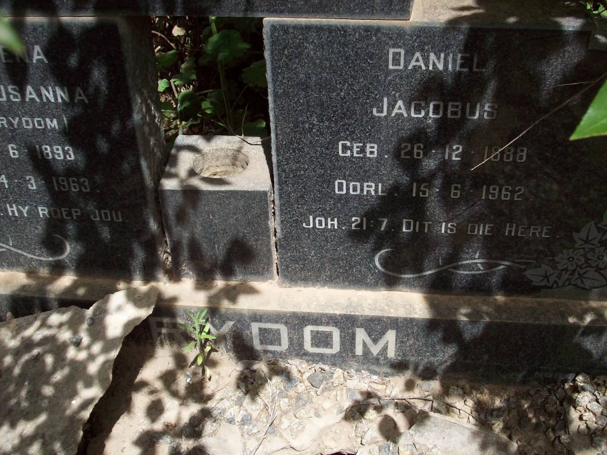 STRYDOM Daniel Jacobus 1888-1962 &amp; Magdalena Josina STRYDOM 1893-1963