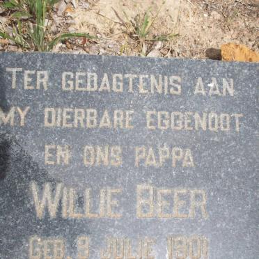 BEER Willie 1901-1939