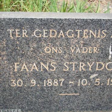 STRYDOM Faans 1887-1972 &amp; Agatha WEBER 1892-1961