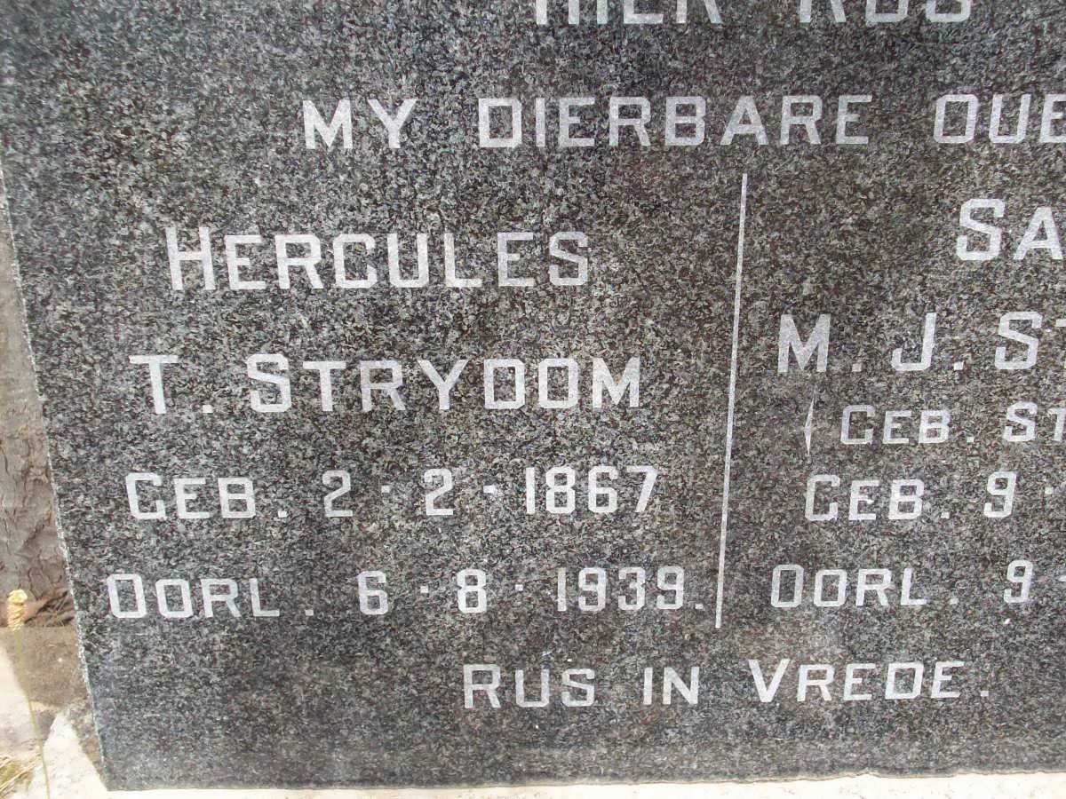 STRYDOM Hercules T. 1867-1939