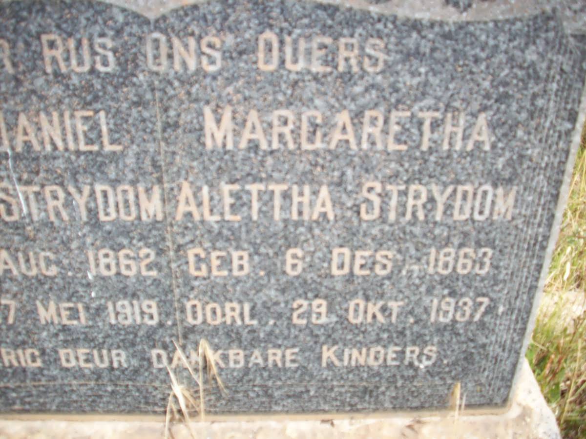 STRYDOM Margaretha Alettha 1863-1937