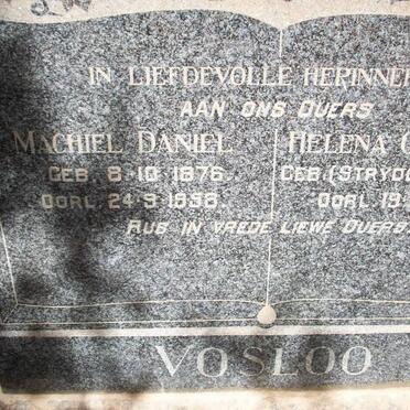 VOSLOO Machiel Daniel 1876-1956 &amp; Helena Charlotte STRYDOM 1878-1964