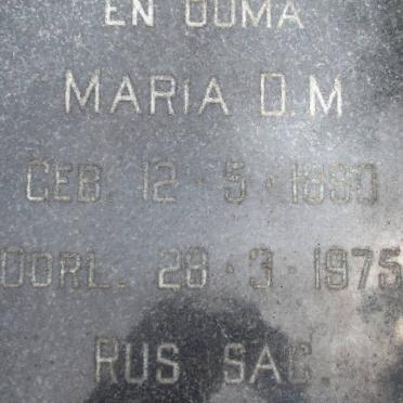? Maria D.M. 1890-1975