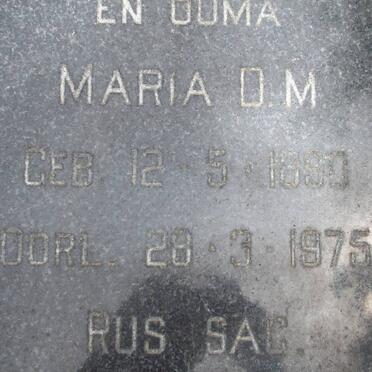 ? Maria D.M. 1890-1975