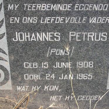 ? Johannes Petrus 1908-1965 &amp; Susanna Magdalena 1903-1986