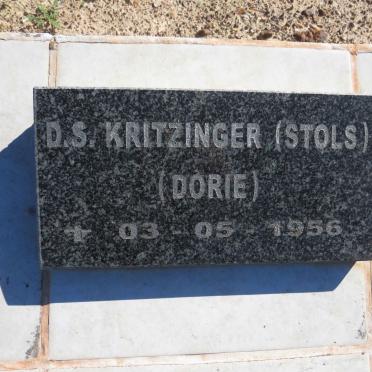 KRITZINGER D.S. nee STOLS 1956-