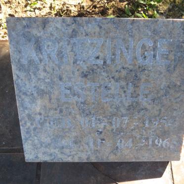 KRITZINGER Estelle 1954-1965
