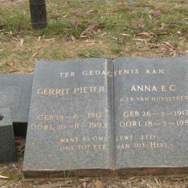 JOHNSON Gerrit Pieter 1912-1993 &amp; Anna E.C. VAN HUYSSTEEN 1912-1984 _2