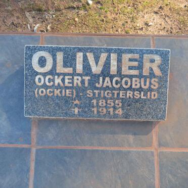 OLIVIER Ockert Jacobus 1855-1914