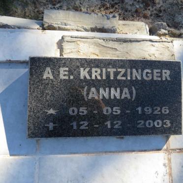 KRITZINGER A.E. 1926-2003
