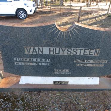 HUYSSTEEN Rudolph Hendrik, van 1919-1977 & Salomina Sophia 1930-1983 :: HUYSSTEEN Philip, van 1953-1997