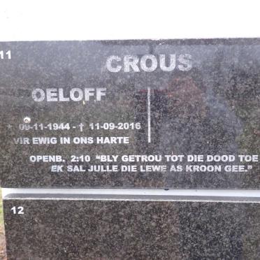 CROUS Oeloff 1944-2016