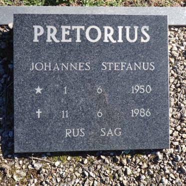 PRETORIUS Johannes Stefanus 1950-1986