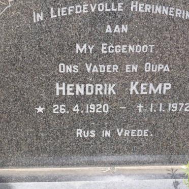 KEMP Hendrik 1920-1972