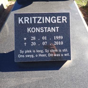 KRITZINGER Konstant 1959-2010