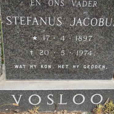 VOSLOO Stefanus Jacobus 1897-1974