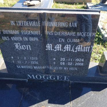 MOGGEE Ben 1919-1996 & M.M.M. 1924-2008