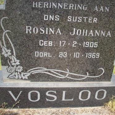 VOSLOO Rosina Johanna 1905-1969