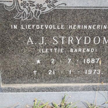 STRYDOM A.J. 1887-1973