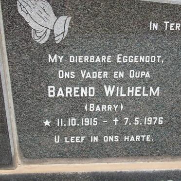 STRYDOM Barend Wilhelm 1915-1976