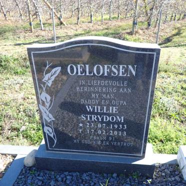 OELOFSEN Willie Strydom 1933-2013