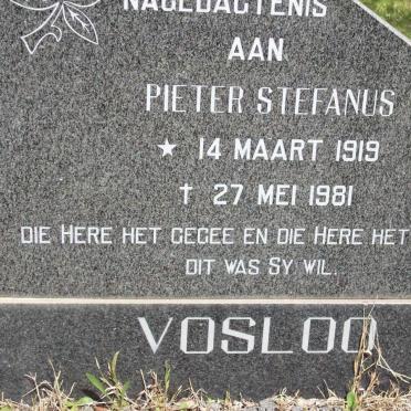 VOSLOO Pieter Stefanus 1919-1981