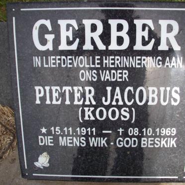 GERBER Pieter Jacobus 1911-1969