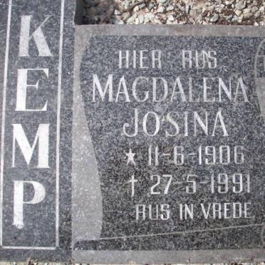 KEMP Magdalena Josina 1906-1991