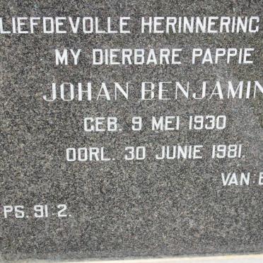 ? Johan Benjamin 1930-1981