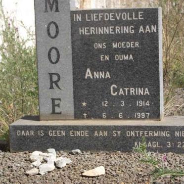 MOORE Anna Catrina 1914-1997