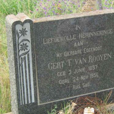 ROOYEN Gert T., van 1897-1956