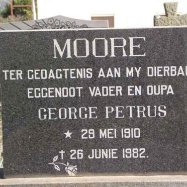 MOORE George Petrus 1910-1982