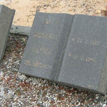 OLIVIER Aletta Johanna nee KRITZINGER 1882-1946