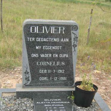OLIVIER Cornelius 1912-1981 &amp; Aletta Hendrika Dolphina 1926-2012
