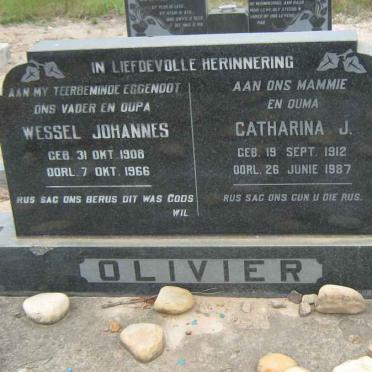 OLIVIER Wessel Johannes 1908-1966 &amp; Catharina J. 1912-1987
