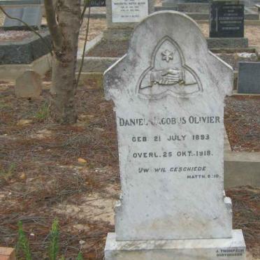 OLIVIER Danie Jacobus 1893-1918