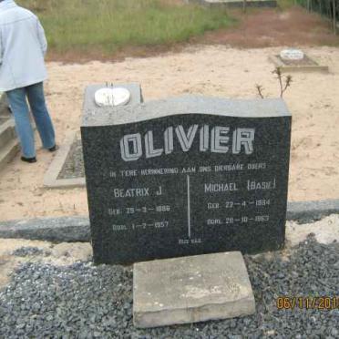 OLIVIER Michael 1884-1963 &amp; Beatrix J. 1886-1957