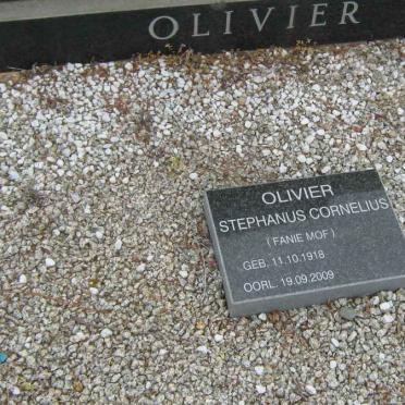 OLIVIER Ockert 1877-1964 &amp; Martha J.E. GERBER 1881-1973 :: OLIVIER Stephanus Cornelius 1918-2009 