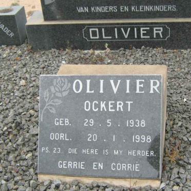 OLIVIER Ockert 1888-1976 &amp; Maria E. 1896-1961 :: OLIVIER Ockert 1938-1998 