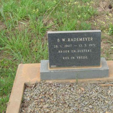 RADEMEYER B.W. 1907-1972