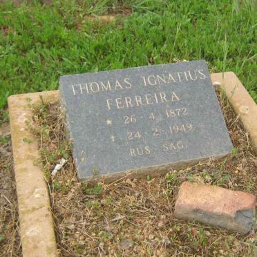 FERREIRA Thomas Ignatius 1872-1949