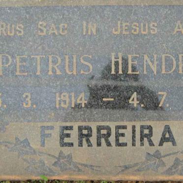FERREIRA Petrus Hendrik 1914-1967