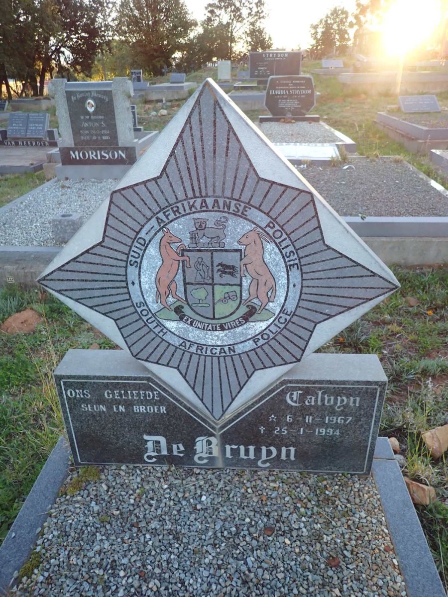 BRUYN Calvyn, de 1967-1994