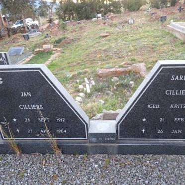 CELLIERS Jan 1912-1984 & Sarie KRITZINGER 1907-1986