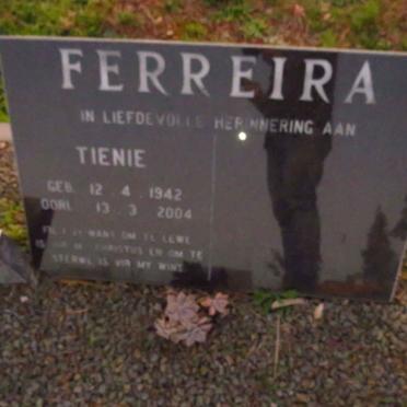 FERREIRA Tienie 1942-2004
